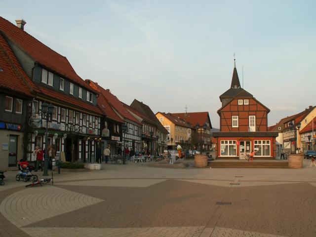 Der Marktplatz von Herzberg - Herzberg am Harz